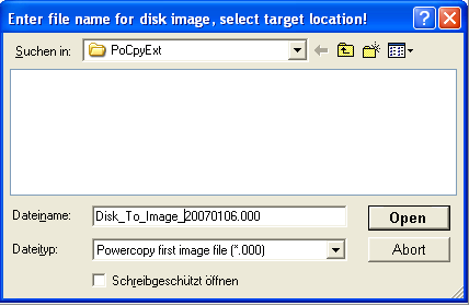 target image name