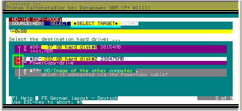 select target